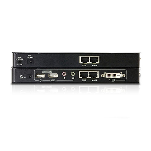 کی وی ام اکستندر کابل Cat5 با دو اتصال DVI Link USB مدل CE602