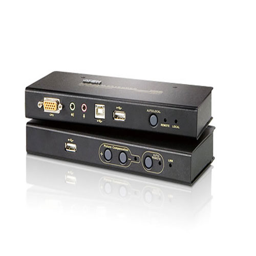 کی وی ام اکستندر USB VGA/Audio کابل Cat5 با پورت USB Flash Stotage ٬ (1024×768@250m) مدل CE800B