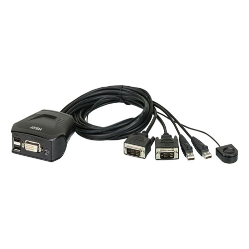 KVM سوئیچ DVI با ماوس و کیبورد USB همراه با صدا مدل CS22D